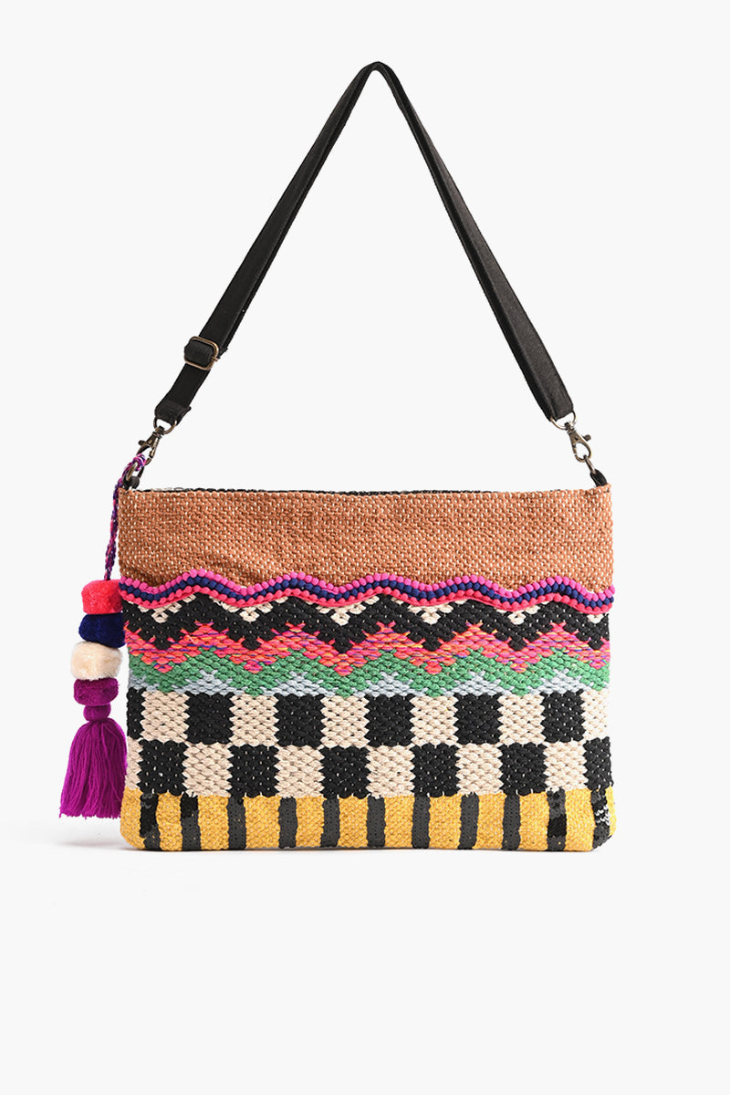 Buttercup Pit Loom Dhurri Crossbody Bag