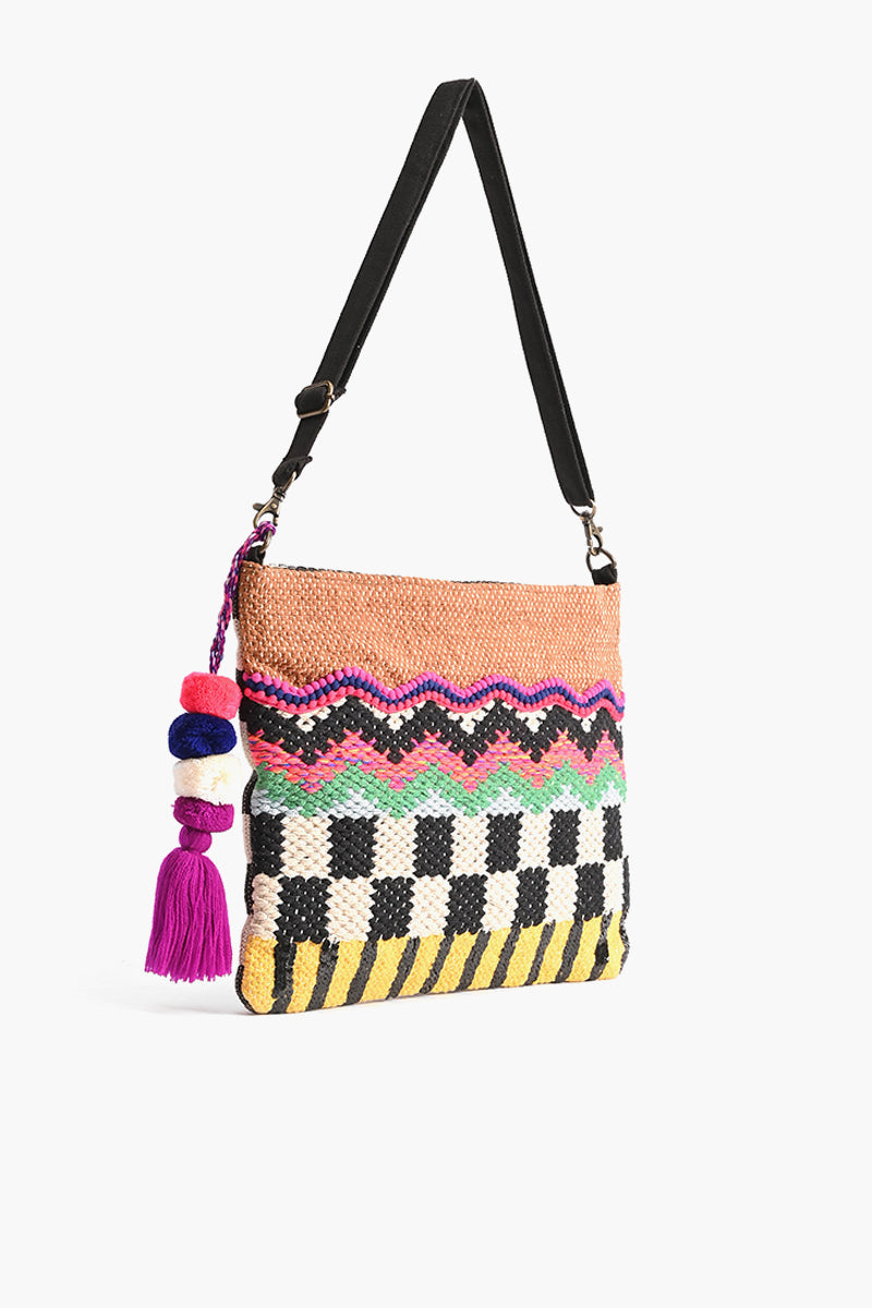 Buttercup Pit Loom Dhurri Crossbody Bag