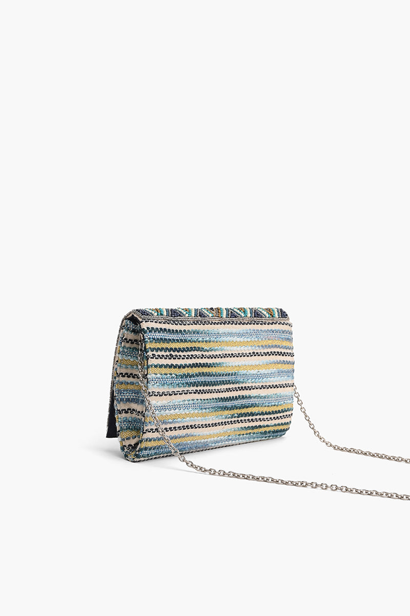 Grecian Nights Evil Eye Embellished Clutch
