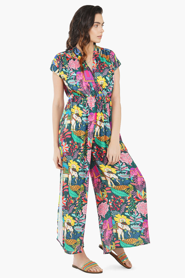 Persian Paradise Jumpsuit - Boho Jumpsuit With Pockets For Women