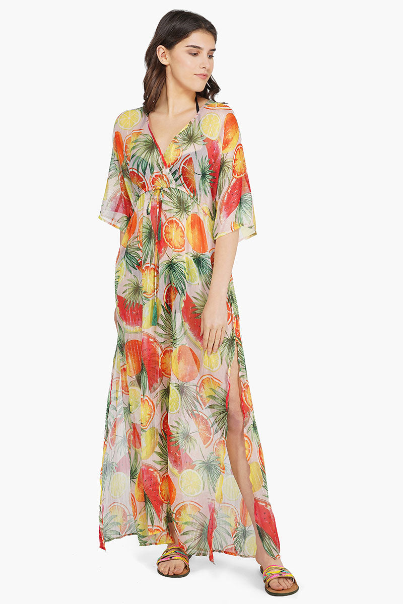 Fruit Punch Wrap Dress America & Beyond