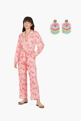 Sweet as Honey Jumpsuit with Earrings