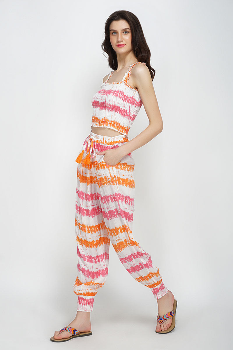 Reva Tie Dye Cropped Top