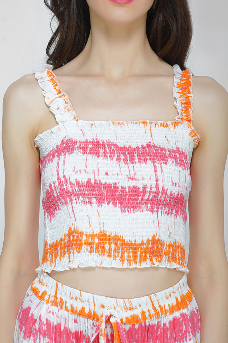 Reva Tie Dye Cropped Top