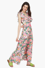 Paradise Pink Floral Maxi Dress