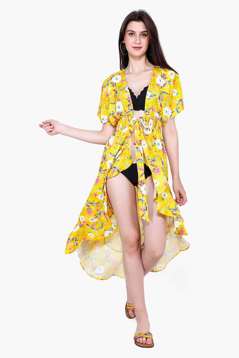 Sunshine Florals Cover Up