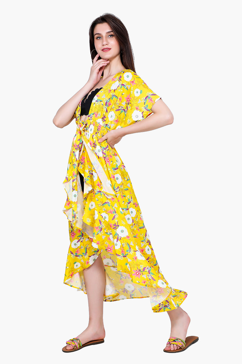 Sunshine Florals Cover Up