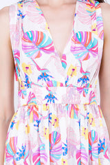 Palm Florals Maxi Dress