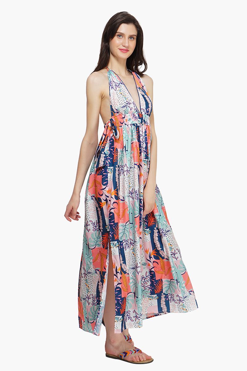 Playful Petals Maxi Dress