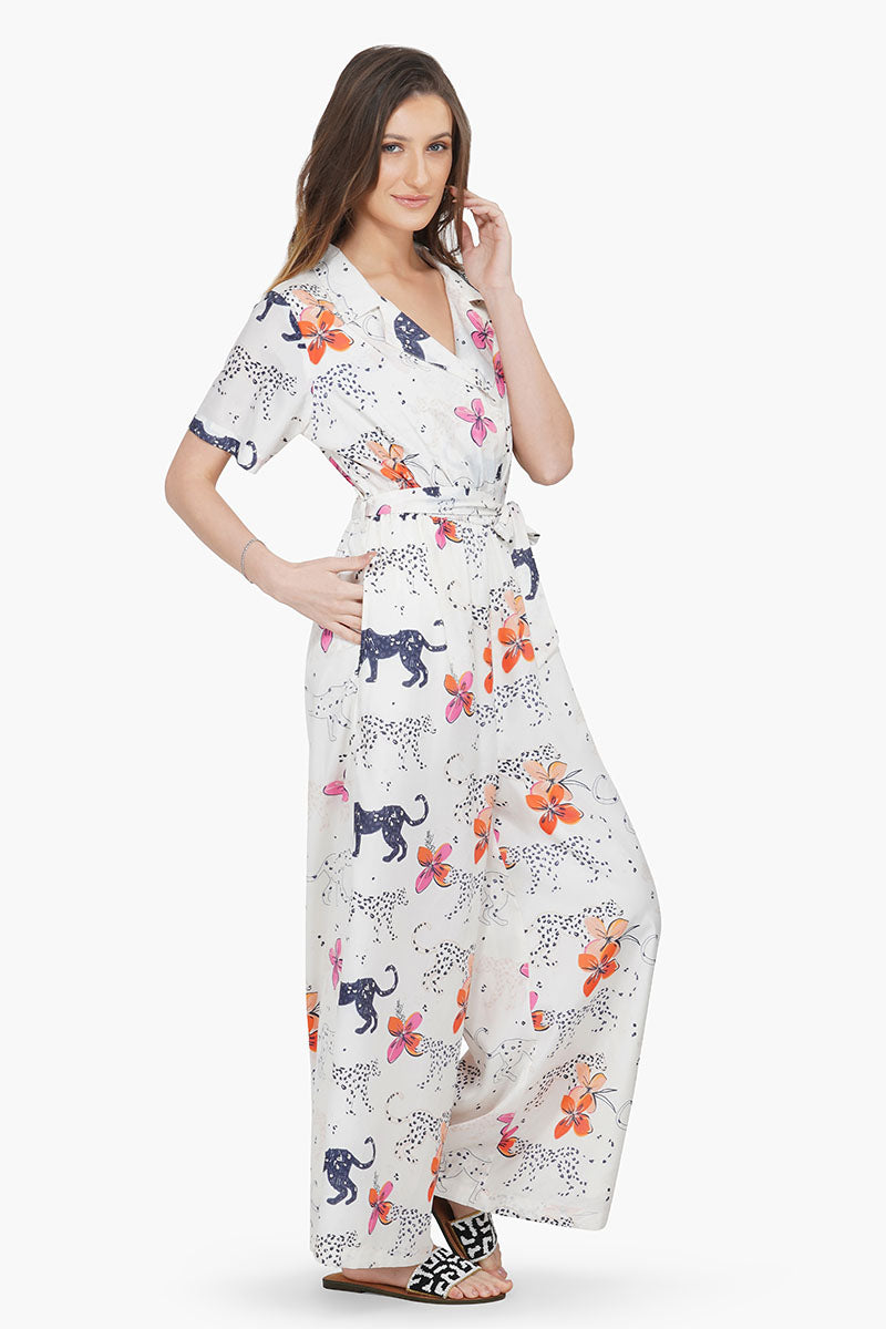 Jaguar Floral Jumpsuit