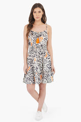 Wild Animal Print Short Dress