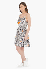 Wild Animal Print Short Dress