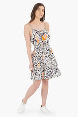 Wild Animal Print Short Dress