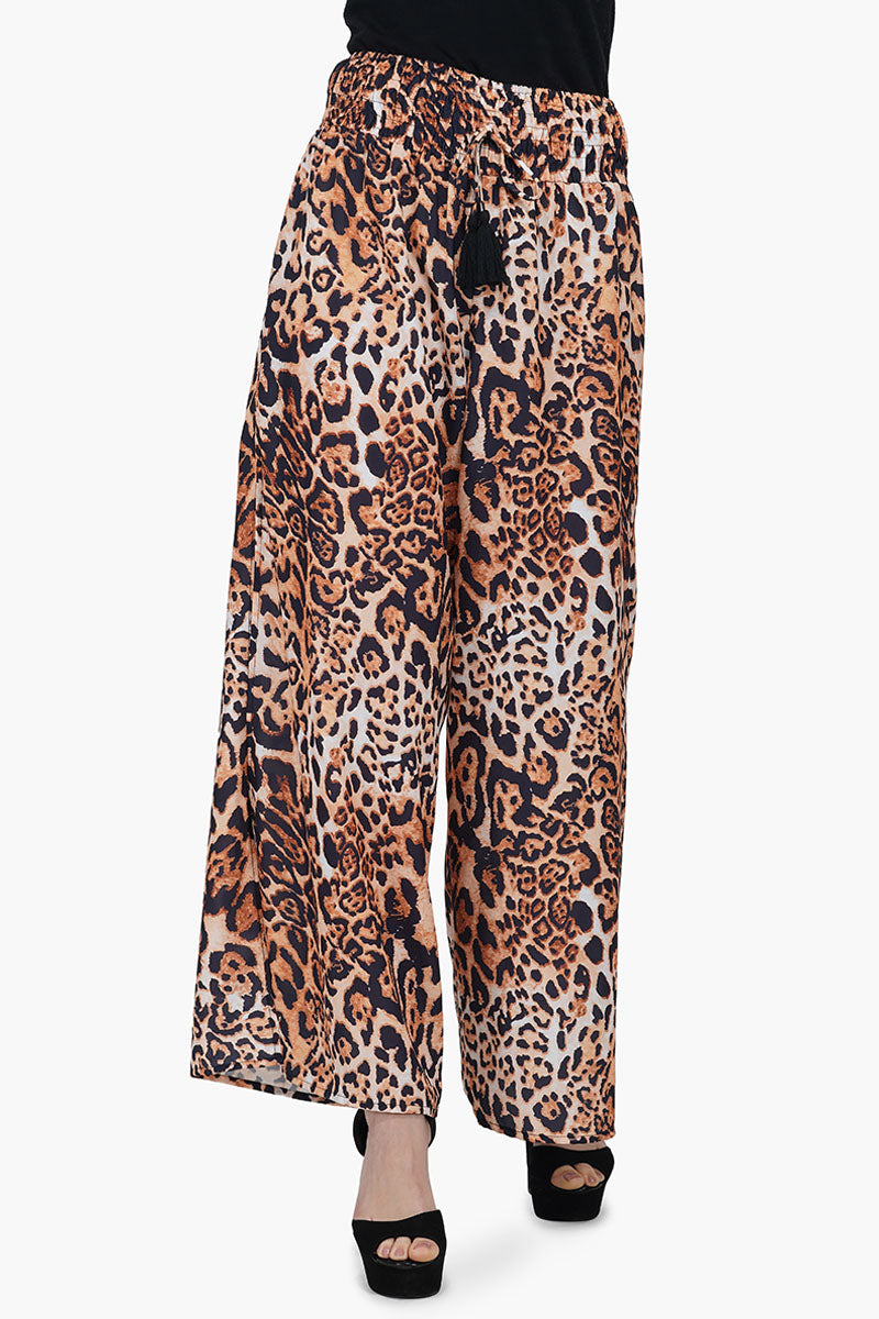 Brown Leopard Pants