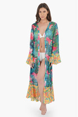 Tropical Forest Chiffon Cover Up