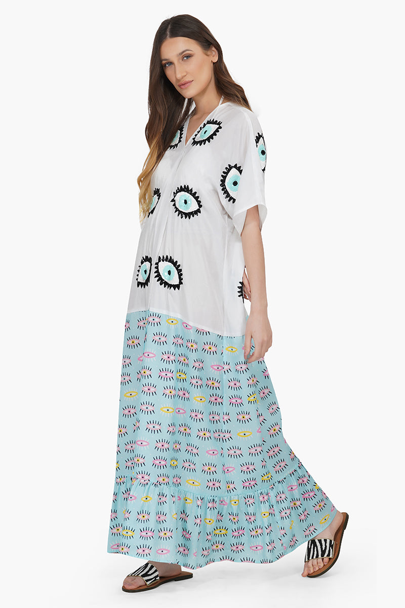 Eye-o-Eye Embroidered Cover Up