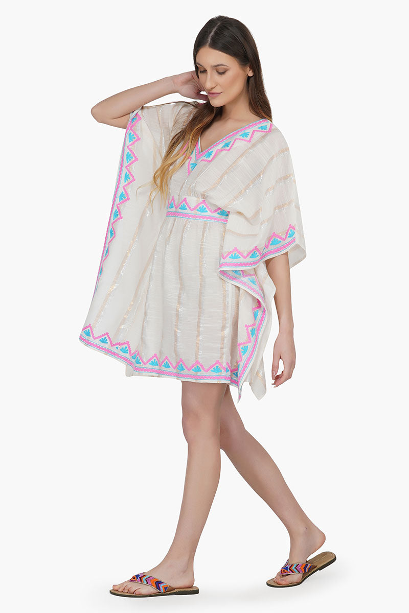 Island Paradise Embroidered Kaftan