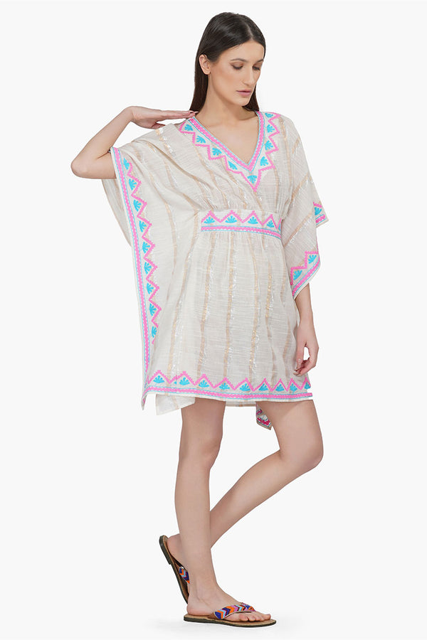 Island Paradise Embroidered Kaftan