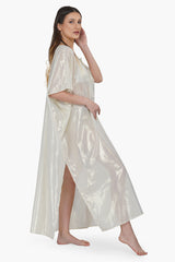 Gold Lurex Sheer Kaftan