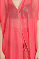 Pink Shimmer Sheer Cover Up