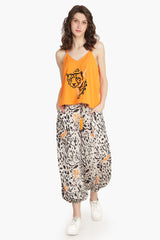 Wild Animal Embroidered Top