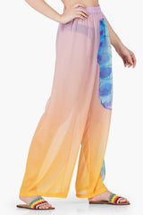 Rainbow Butterfly Chiffon Cover Up Beach Pant