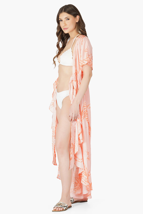 Apricot Wash Tiger Cover UP