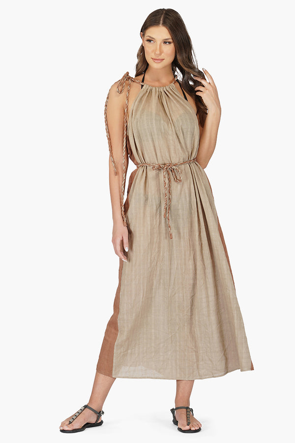 Desert Dust Cotton Maxi Dress