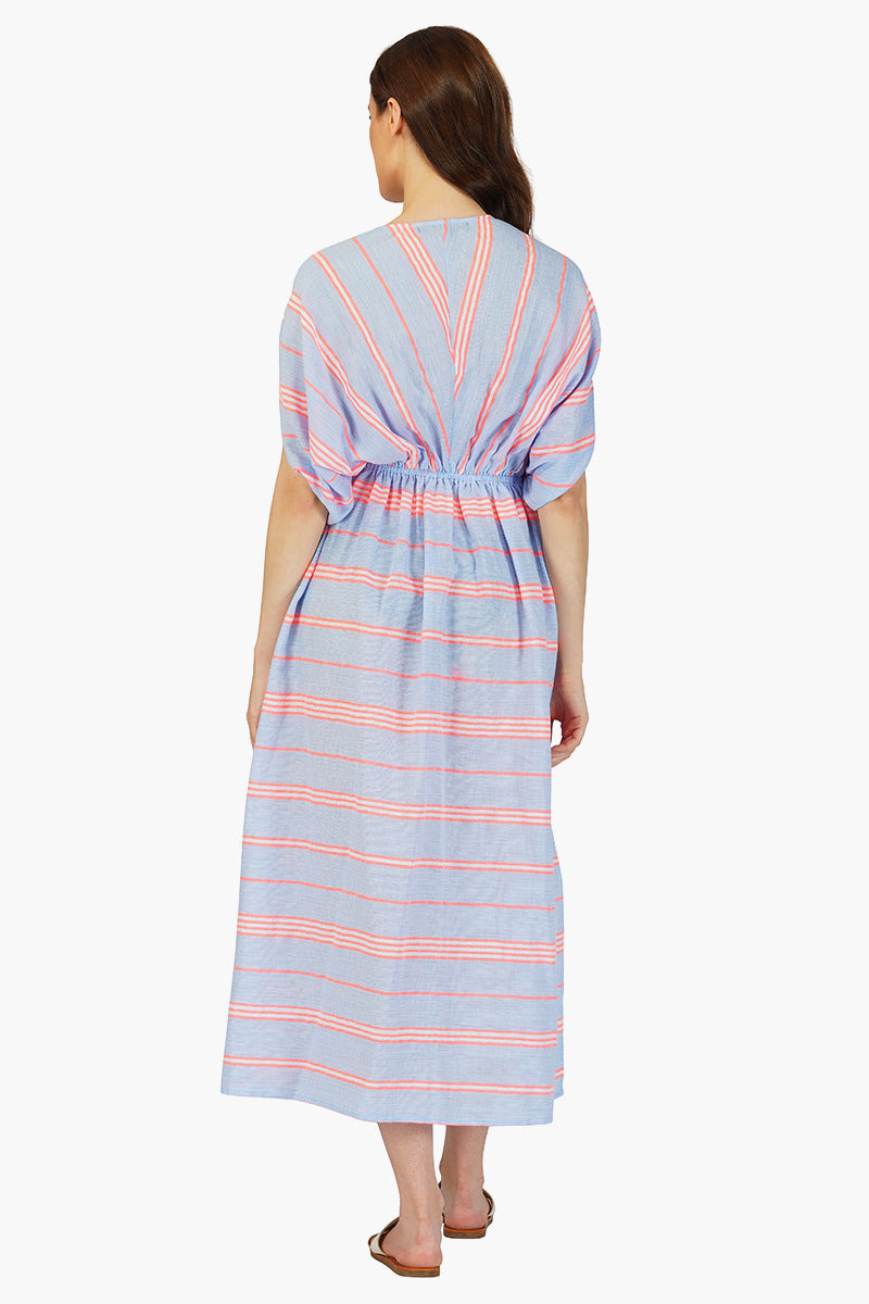 Ether Cotton Striped Maxi Cover up