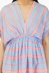 Ether Cotton Striped Maxi Cover up