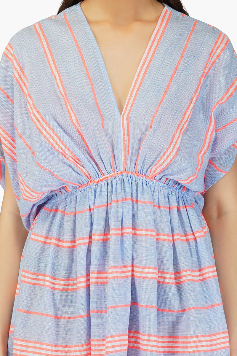 Ether Cotton Striped Maxi Cover up