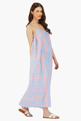 Ether Cotton Striped Maxi Dress