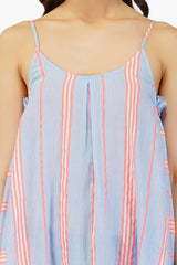 Ether Cotton Striped Maxi Dress