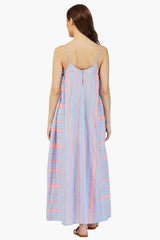 Ether Cotton Striped Maxi Dress