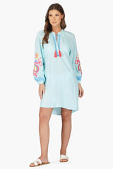Morning Mist Embroidered Tunic
