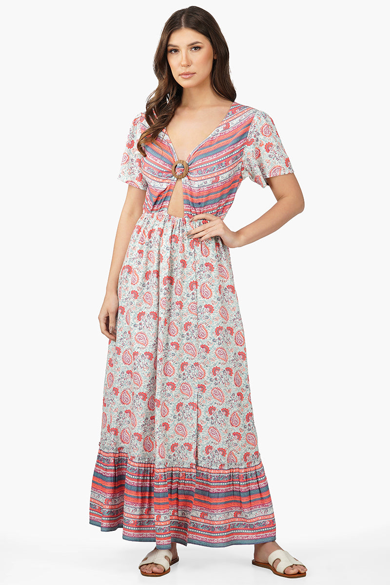 Kira Front Knot Maxi Dress