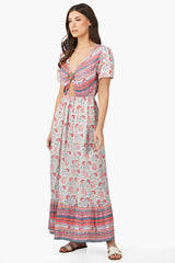 Kira Front Knot Maxi Dress