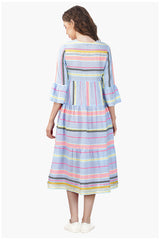 Samantha Striped Lace Maxi Dress