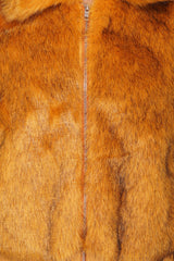 Golden Fox Faux Fur Bomber Jacket