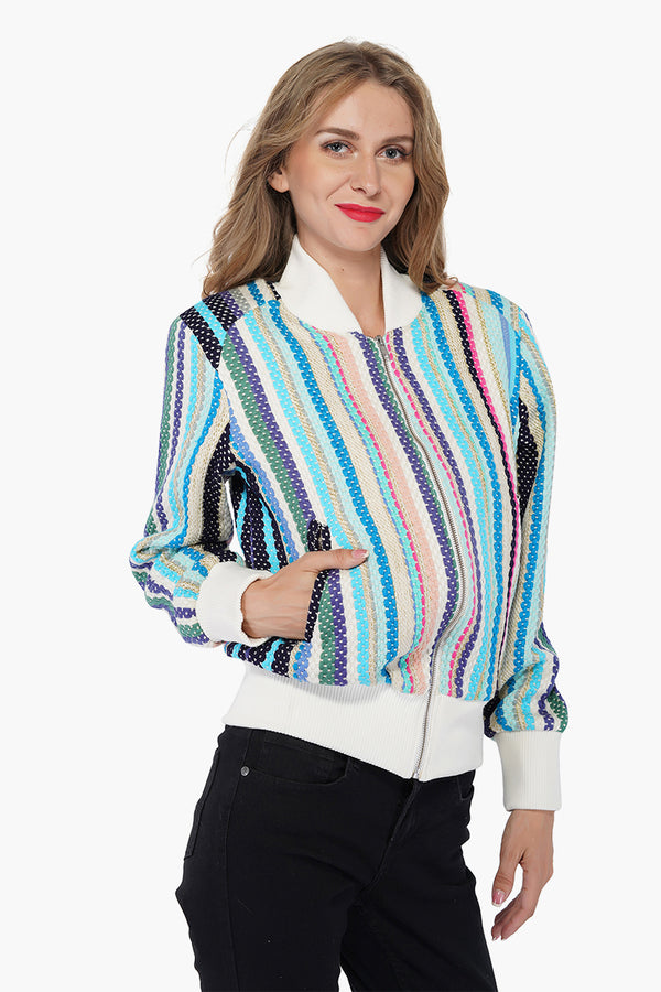 Ice Cold Chic Bomber Jacket