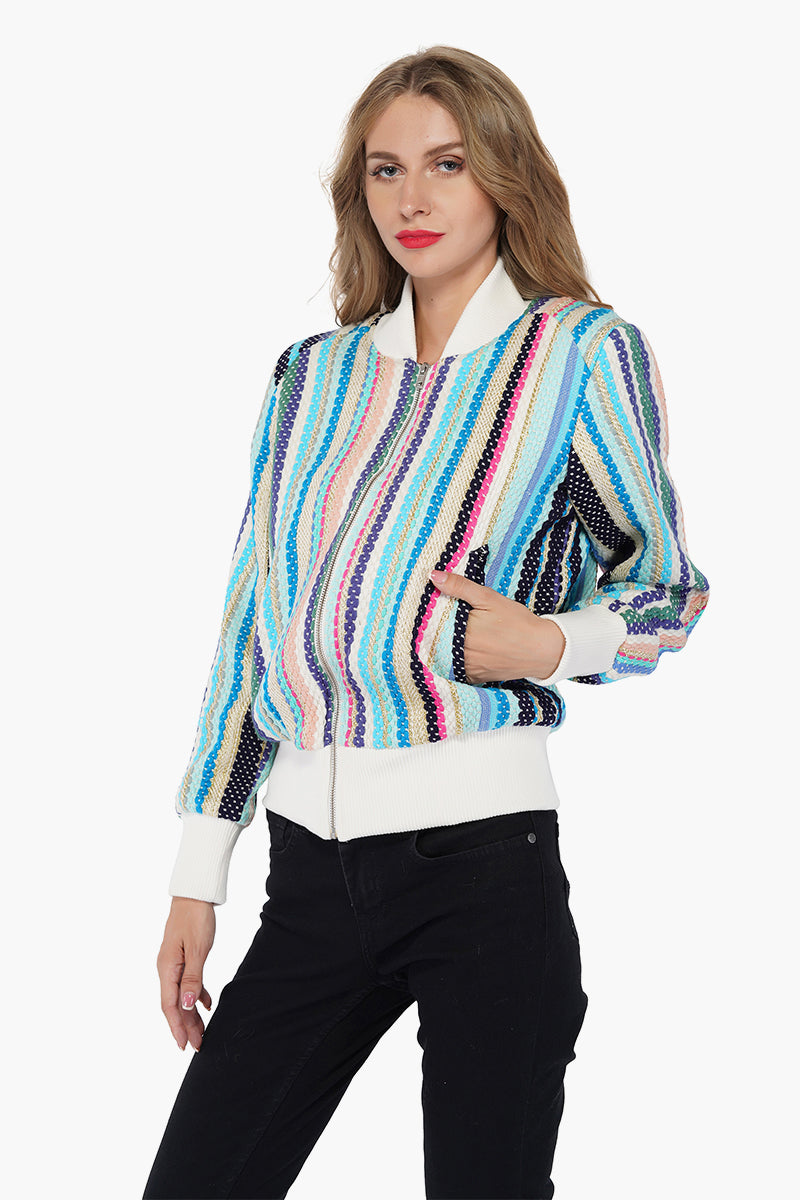 Ice Cold Chic Bomber Jacket