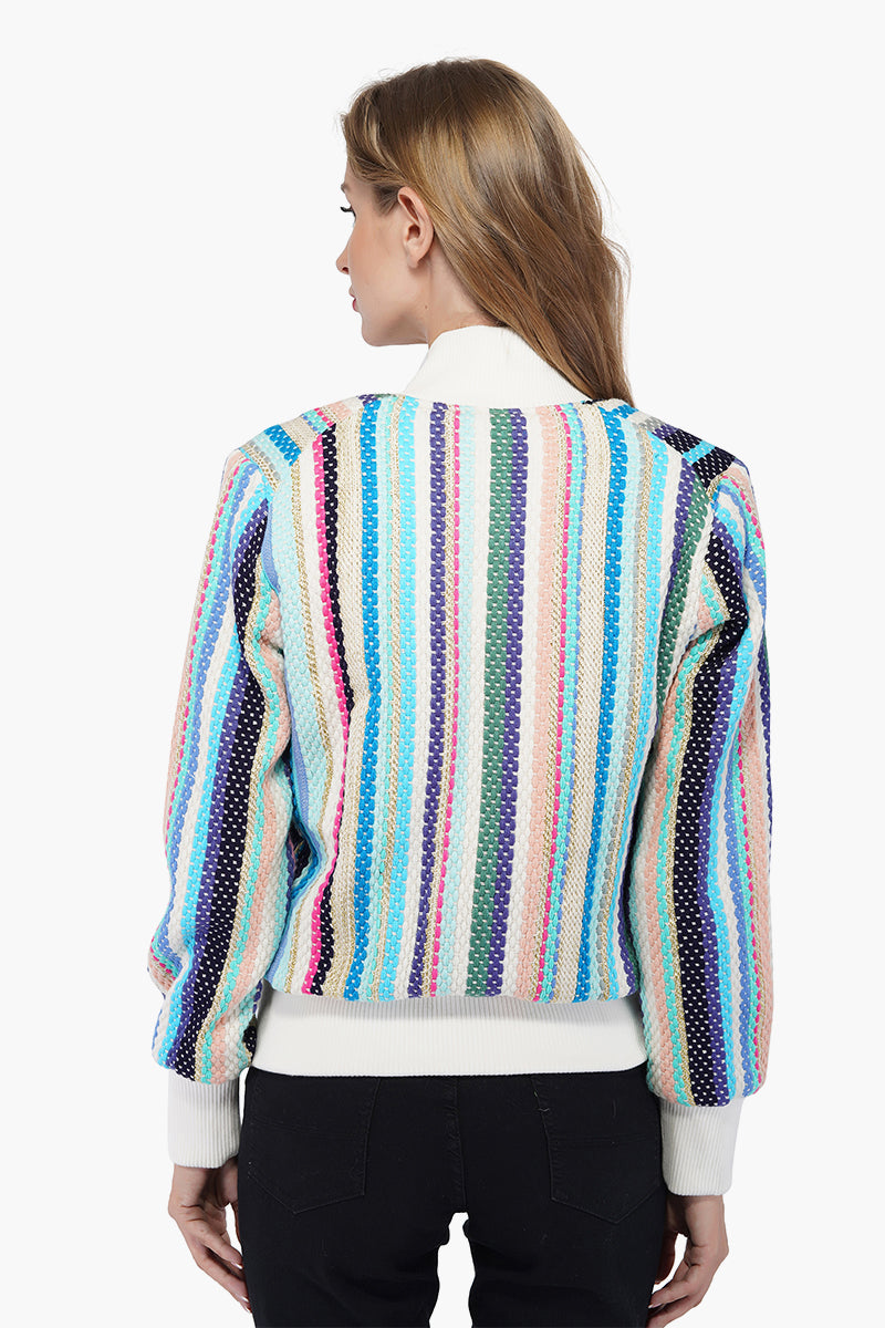 Ice Cold Chic Bomber Jacket