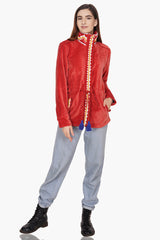 Amber Velvet Parka Jacket