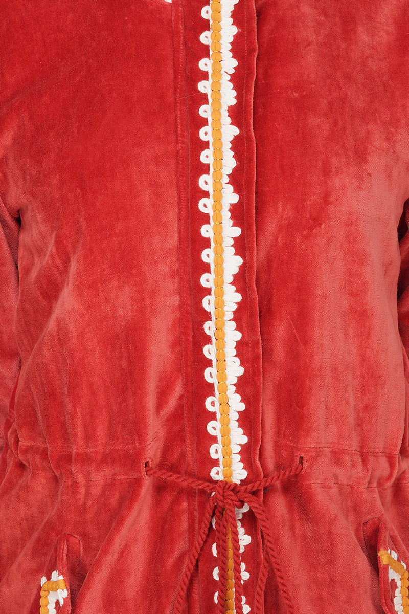 Amber Velvet Parka Jacket