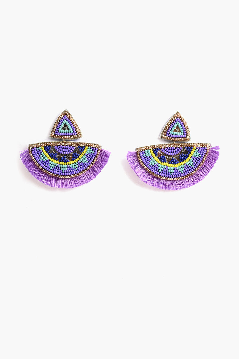 Ella Tribal Embellished Earrings