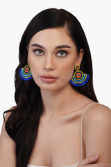Cool Camo Hand Embellished Earrings