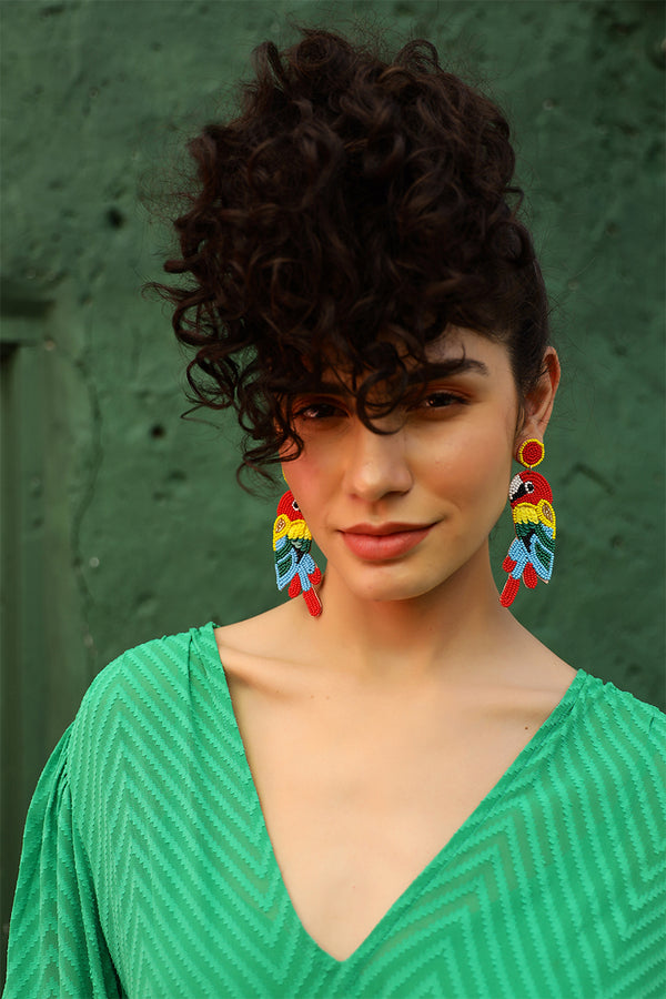 Parrot-diso Earrings