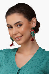 Cacti Beaded Earrings
