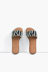 Zebra Slip on Sandals