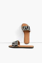 Zebra Slip on Sandals